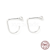 925 Sterling Silver Earring Hooks STER-G037-03S-1