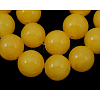 Natural Yellow Jade Beads Strands X-JBR6mm-7-1