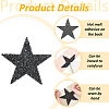 8 Styles Star Hotfix Resin Rhinestone Iron on Patches PATC-FG0002-27-4
