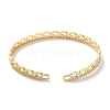 Lip Brass Micro Pave Clear Cubic Zirconia Open Cuff Bangles for Women BJEW-Z061-03G-3