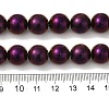 Electroplated Synthetic Magnetic Hematite Beads Strands G-I364-K01-03-4