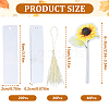 DIY Acrylic Blank Rectangle with Polyester Tassel Bookmark Making Kits DIY-YW0010-86A-3