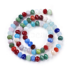 Electroplate Pearl Luster Plated Imitation Jade Glass Faceted Rondelle Beads Strands EGLA-F020-02-10mm-2