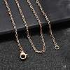 304 Stainless Steel Cable Chain Necklace Making X-STAS-P045-01RG-A-4