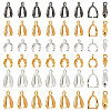  120Pcs 6 Style Alloy & Brass Ice Pick Pinch Bails for Pendant Making KK-NB0002-89-1