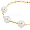 Rack Plating Brass Round Beaded Bracelets for Women BJEW-B106-24G-2