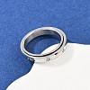304 Stainless Steel Rhinestone Rotating Finger Rings LS-RJEW-A074-01C-P-1