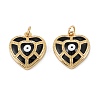 Brass Enamel Pendants KK-P204-10G-2