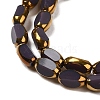 Electroplate Opaque Color Glass Beads Strands EGLA-Q127-A01-02F-3