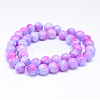 Natural Persian Jade Beads Strands X-G-D434-8mm-19-2