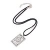 Tarot Card 201 Stainless Steel Pendant Necklaces NJEW-JN04496-05-4