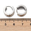 304 Stainless Steel Polishing Effect Hoop Earrings EJEW-M001-36GP-A-5