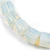 Opalite Hexagon Prism Graduated Beaded Necklaces for Women Men NJEW-K388-03G-2