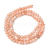 Natural Sunstone Beads Strands G-K423-A02-4mm-3