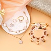 Flower Alloy Acrylic Cuff Bangles & Link Bracelets & Stud Earrings & Pendant Necklaces & Rings WG72368-02-4