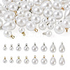 48Pcs 8 Style Acrylic Imitation Pearl Charms OACR-TA0001-09-9