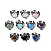 Natural & Synthetic Mixed Gemstone Pendants G-A207-03AS-1