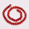 Natural Agate Beads Strands G-G882-8mm-A03-2