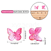 Transparent Spray Painted Glass Charms GLAA-PH0007-79-8