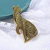 Persian Cat Alloy Brooches JEWB-Q004-03AG-3