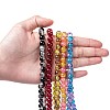 Two Tone Crackle Glass Beads Strands CCG-Q002-8mm-M-5