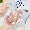 Shell Shape Glass Jewelry Plates DJEW-WH0058-09-3