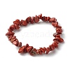 Natural Red Jasper Chip Beads Stretch Bracelets for Children BJEW-JB06388-09-2