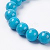 Natural Howlite Jade Beaded Stretch Bracelet BJEW-P207-23-8mm-2