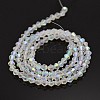 Faceted Bicone Electroplate Glass Beads Strands X-EGLA-P016-3mm-AB02-2