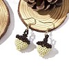 Glass Seed Beads Dangle Earrings EJEW-MZ00325-1