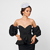 Bowknot Wool Felt Fascinators Pillbox Hat with Iron Alligator Hair Clips LS-MRMJ-WH0077-113A-7