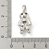 Rack Plating Brass Clear Cubic Zirconia Pendants KK-P277-38P-01-3