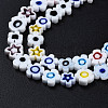 Handmade Millefiori Glass Bead Strands X-LAMP-J035-8mm-38-2