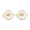 Ocean Brass Enamel Connector Charms KK-C251-05G-01D-1