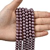 Eco-Friendly Dyed  Glass Pearl Round Beads Strands HY-A002-8mm-RB062-4