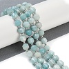 Natural Flower Amazonite Beads Strands G-O201B-116F-1