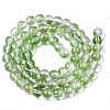 Transparent Spray Painted Glass Bead Strands GLAA-N035-03B-B02-2