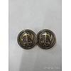 1-Hole Brass Shank Buttons X-BUTT-WH0001-06-20mm-2