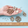 DIY Filigree Joiners Dangle Earring Making Kits DIY-TA0003-12P-5