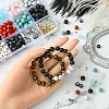 DIY Natural & Synthetic Mixed Gemstone Stretch Bracelets Making Kits DIY-YW0008-97-5