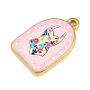 Printed 304 Stainless Steel Pendants SA-CBA7467-01B-G-2