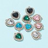 10Pcs 5 Color Acrylic Rhinestone Pendants FIND-FS0001-40-4