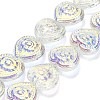 Electroplate Baking Paint Glass Beads Strands EGLA-K061-13A-2