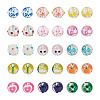30Pcs 15 Style Transparent Glass Enamel Beads GLAA-KS0001-09-2