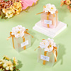 Clear PVC Candy Gift Packaging Boxes with Ribbon & Artificial Flower CON-TAC0001-20D-7