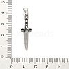 316 Surgical Stainless Steel Pendants LS-STAS-A123-04A-AS-3