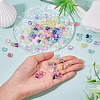 120Pcs 8 Colors Transparent Glass Beads GLAA-TA0004-25-6