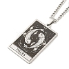 Non-Tarnish 304 Stainless Steel Tarot Pendant Necklaces NJEW-A026-01P-12-2