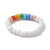 Glass Seed Beaded Stretch Rings for Women RJEW-JR00657-4