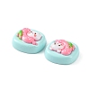Opaque Cute Cartoon Resin Cabochons LS-CRES-O006-06E-3
